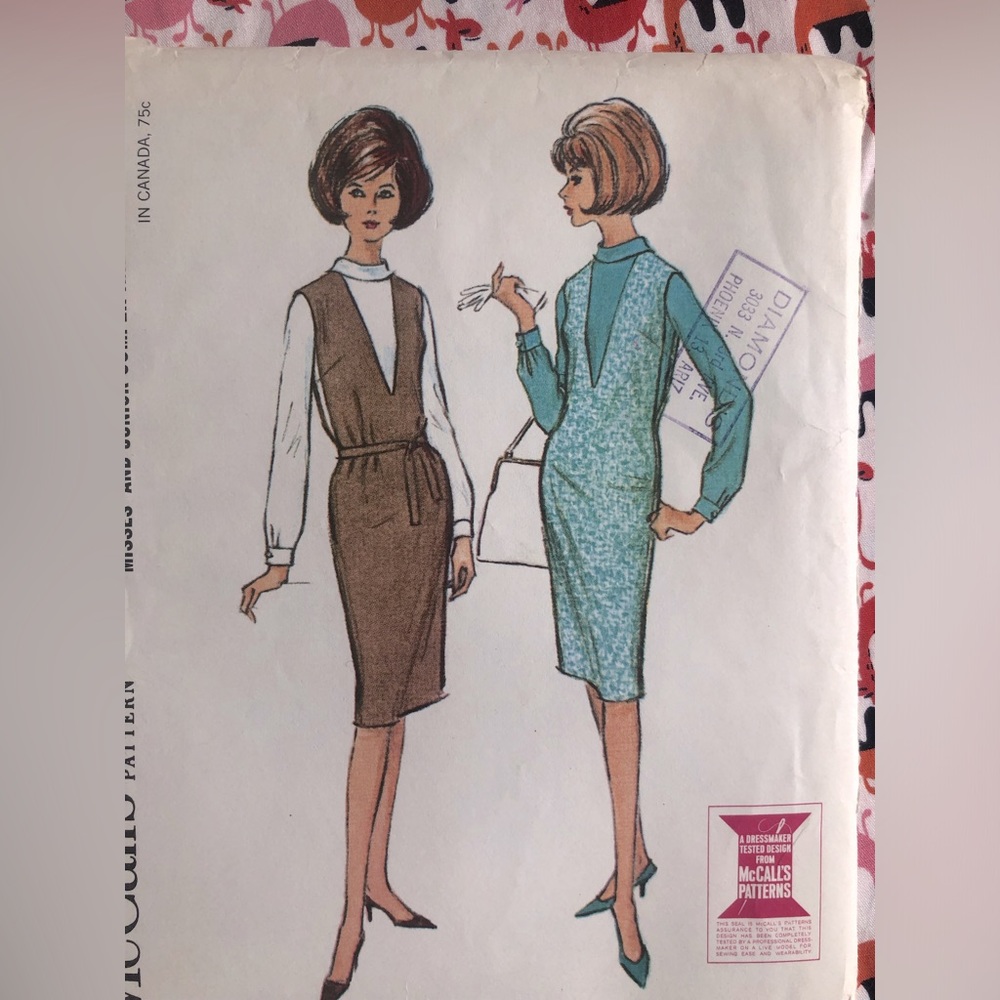 McCalls 7232 Sewing pattern 1964
